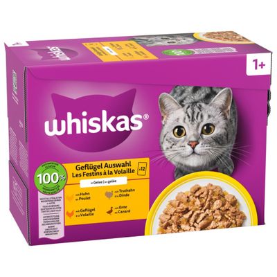 Whiskas wet cat food pouches